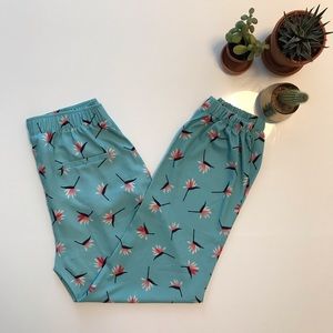 Floral Pattern Trousers